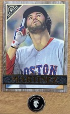 J.D. Martinez 2020 Topps Gallery Wood Frame #148 Boston Red Sox