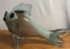 1970s Venetian Murano Hand Blown Glass Fish Sculpture Large