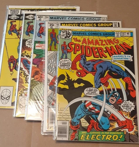AMAZING SPIDER-MAN NM LOT 187 191 204 215 225