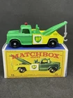 Lesney Matchbox 13 Custom Reverse Color BP Wreck Truck Restored With Repro Box.