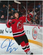 JORDIN TOOTOO NEW JERSEY DEVILS GOAL CELLY 8X10 AUTOGRAPHED SIGNED PHOTO COA