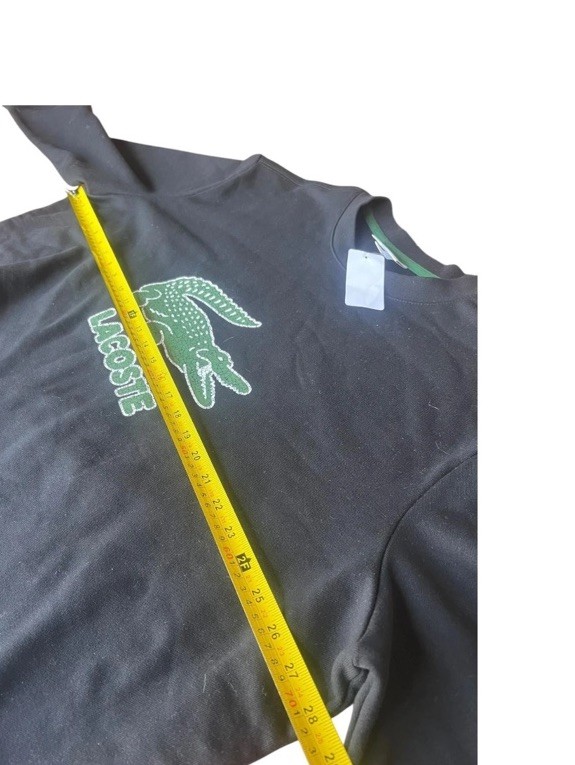 NWT Lacoste mens Green Big Logo Crocodile Pullover Sweater Sweatshirt size 1XLT thumbnail 4