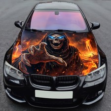 Hellfire Skull Reaper Vinyl Hood Wrap Decal Custom Fit Car Truck Suv
