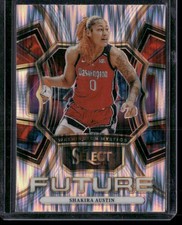 2024 Panini Select WNBA #12 Shakira Austin Select Future Prizms Flash