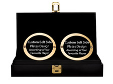 Personalized Championship Belt Side Plates – Custom Made for Wrestling Titles