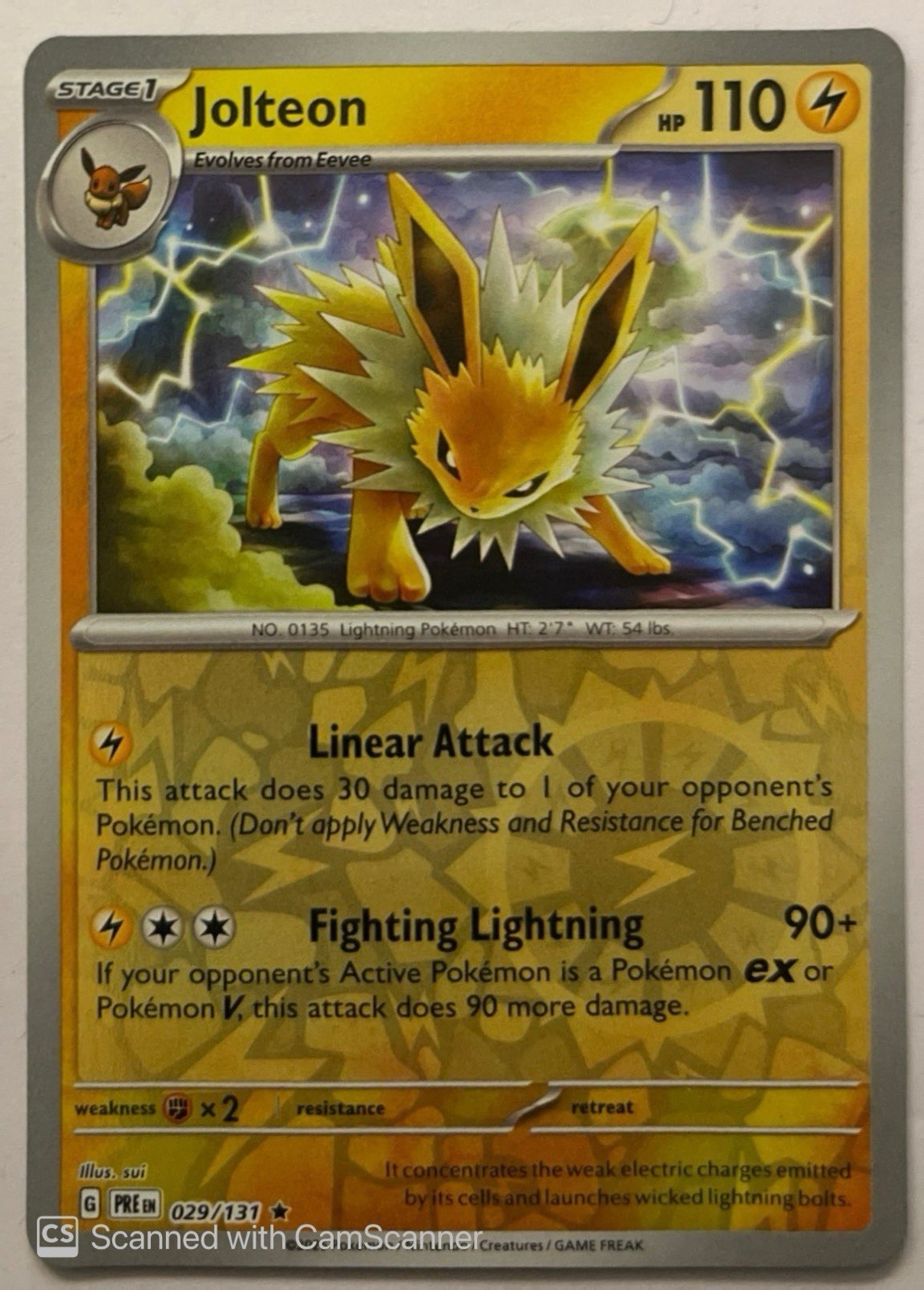 Jolteon 29/131 | Prismatic Evolutions | Reverse Holo | Pokémon (LP)
