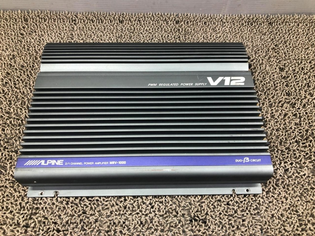 ALPINE V12 2/1チャンネルパワーアンプ MRV-1000 Alpine MRV-1000 V12 Power Amplifier | 2/1 Channel | 400W RMS