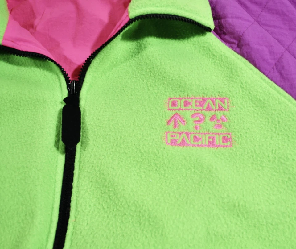 Chaqueta reversible vintage Ocean Pacific talla pequeña Foto 2 de 4