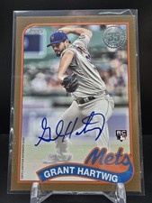 A818 2024 Topps Update Series - 1989 Topps Auto Grant Hartwig #89BA-GHA (AU, RC)