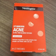 Neutrogena Stubborn Acne Ultra-Thin Hydrocolloid Blemish Patches for Face 24 CT
