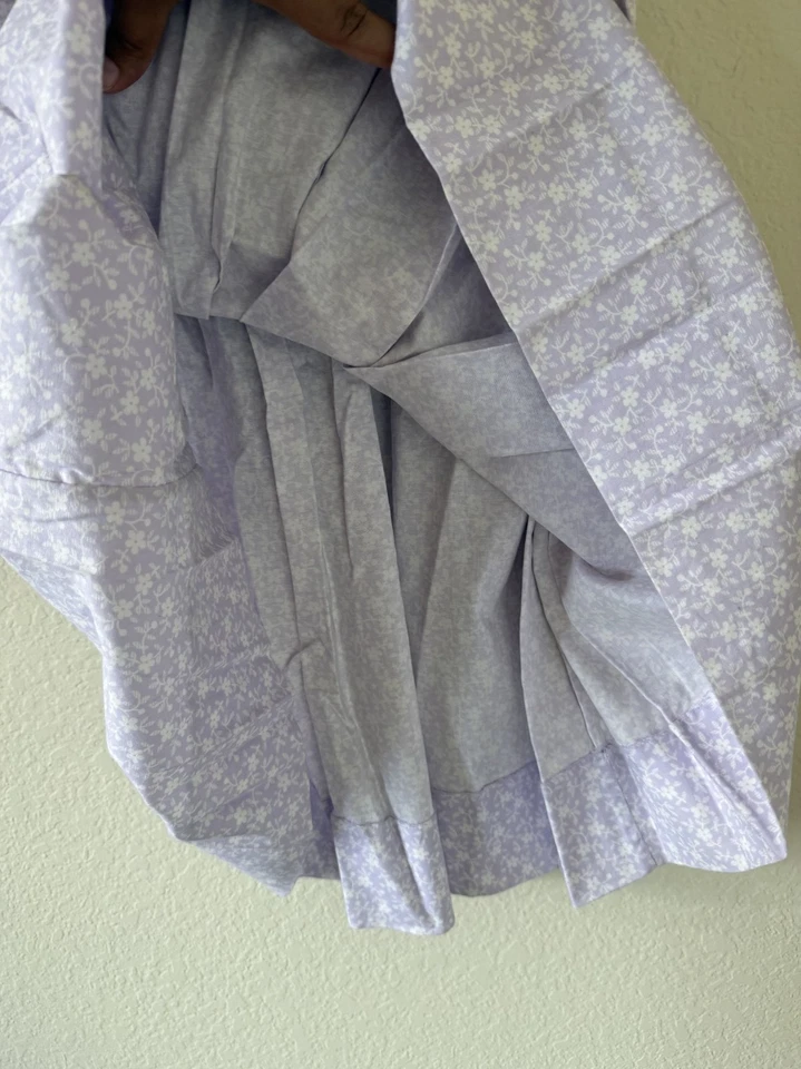 Strasburg Children Girls Purple Collard Floral Summer Dress Size 12Y Cottagecore - Image 3 of 4