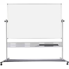 Mastervision Qr5507 Dry Erase Board, Steel, 80 In, 76 In, Aluminum Frame,