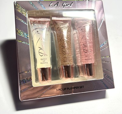 L.A. Girl 3 Piece Lip Plumper Gift Set Lipgloss Girl Teens Woman Makeup Plump