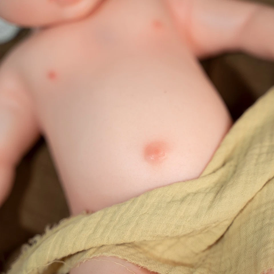 Full Silicone Baby Girl Doll 18 in Realistic Reborn Baby Doll Silicone Full Bod - Image 4 of 4