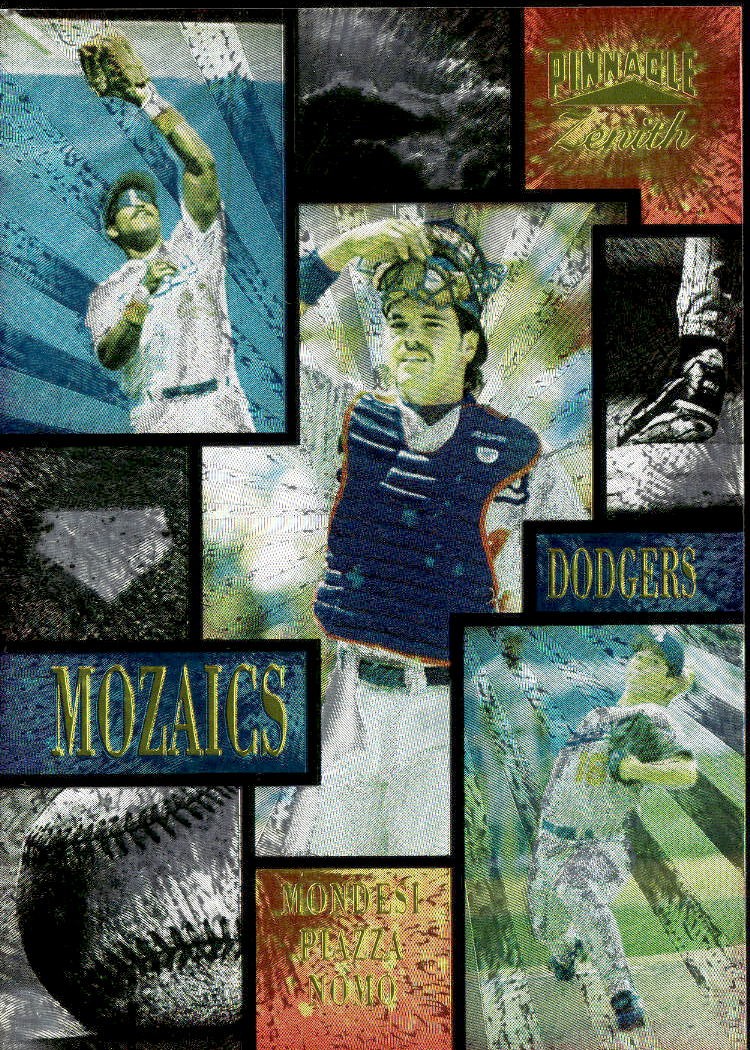 1996 Zenith #13 Raul Mondesi / Mike Piazza / Hideo Nomo Mozaics