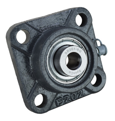 1/2'' Four Bolt Flange Bearing SBF201-08G, F4B-SC-008, VF4S-208, SF-8 SpinCo