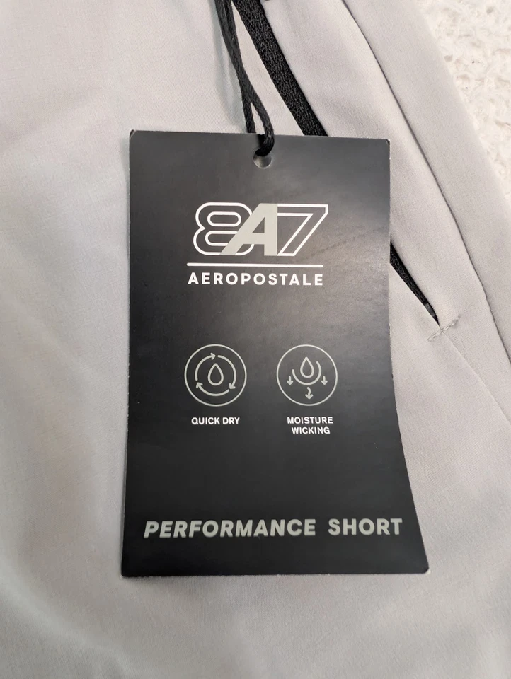 ¡NUEVO! Pantalones Cortos Jogger Aeropostale Aero Active Elastizados Gris Para Hombre Medianos 29X7" Nuevos con Etiquetas. Foto 3 de 4