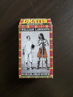 William Lawson s Scotch Playing Cards - Slanted - Scotland - Whiskey - Whisky