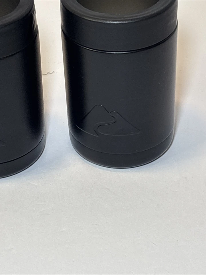 Lata aislada de acero inoxidable Koozie negra 2 Ozark Trail 12 OZ Foto 3 de 4