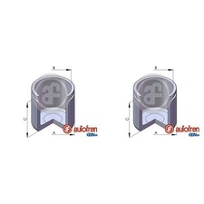 2X AUTOFREN 44mm KOLBEN BREMSSATTEL HINTEN VORNE passend für DACIA DUSTER NISSAN