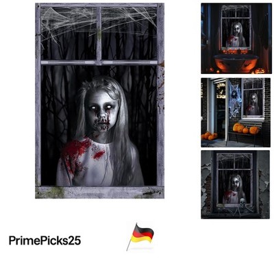 Halloween Fensterbilder 120×80 cm Outdoor Indoor Gruselige Dekorationen