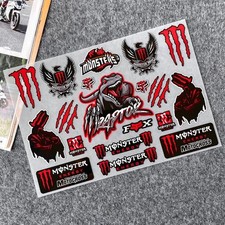 MONSTER ENERGY RAPTORS Motorbike Stickers Moto GP Dirt Quad Bike Car Decal 05