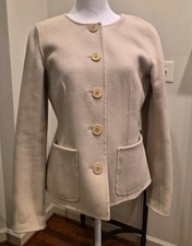 Lafayette148 New York Jacket Beige Size 4