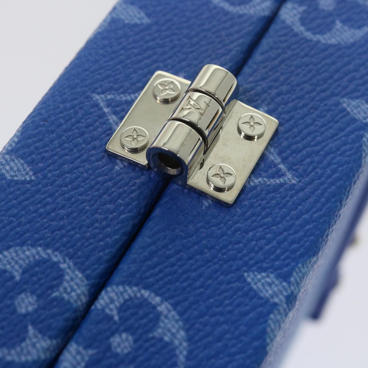 LOUIS VUITTON Monogram Clouds Wallet Trunk Clutch Bag Blue M20403 LV Auth 61... image 9