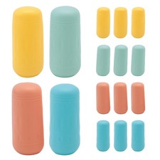 16pcs Silicone Bottle Covers,Travel Essential for Women, Luggage Travel9303