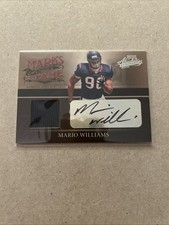 2006 Playoff Absolute Memorabilia Marks of Fame Mario Williams #MF-45 9/100 SP