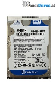 Western Digital WD7500BPVT-22HXZT3 - 750 GB - SATA - Pcb 2060-771820-000 Rev. A*
