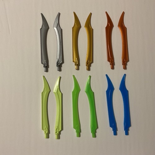 LEGO Hero Factory Weapon Blade with Curved Tip 11305 - CHOOSE COLOR x2