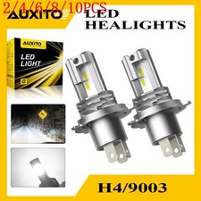 H4 9003 LED Headlight High Low Beam Bulb Super Bright 6500K White 30000LM 2/4X