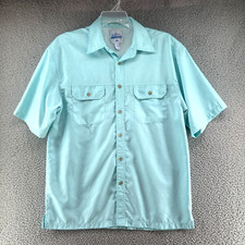 Guy Harvey Fishing Shirt Mens L Aftco Marlin Graphic Print Made in USA Vented
