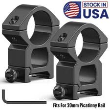 1" inch/25.4mm Medium Profile Scope Rings for Picatinny Mount Heavy Duty-2 Piece