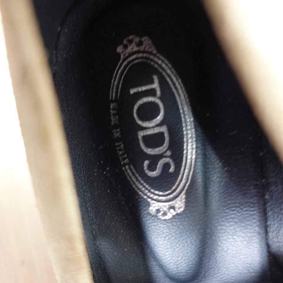 TODS Loafer Women Pump Leather 35.5 Fringe Suede Tan 5 Tassel School Preppy Y2K - Image 2 of 4