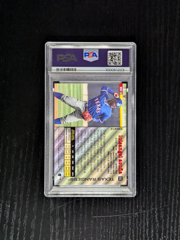 2022 Bowman Heritage Luisangel Acuna SP Image Variation PSA 10  - Image 2 of 2