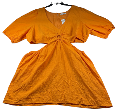 4x mini dress And Now This Keyhole Mini Dress Womens Plus size 4X Orange Cutout Sides New