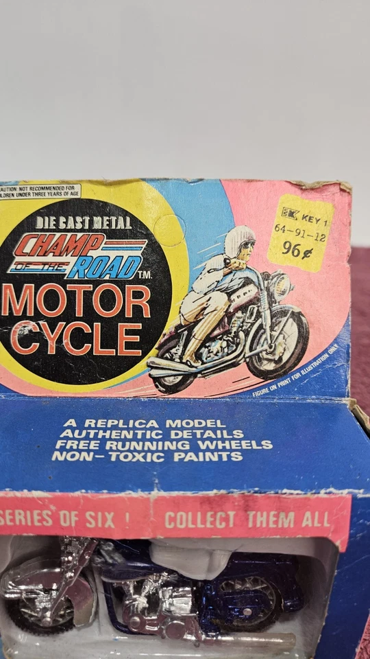 Vtg 1:26 Scale Diecast "Champ of the Road" MotorCycle, Harley Davidson SEE PICS  - Image 2 of 4
