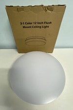 Flush Mount LED Ceiling Light Fixture 12" 24W 1800 Lumens Not dimmable READ