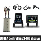 E-bike 48V-72V 1000W-3000W 60A Dual Mode Sine Wave Motor Controller +Display Kit
