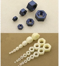 20PCS-100PCS Nylon Hex Nut Plastic Nut M2 M3 M4 M5 M6 M8 M10 M12 M14 M16 M18 M20