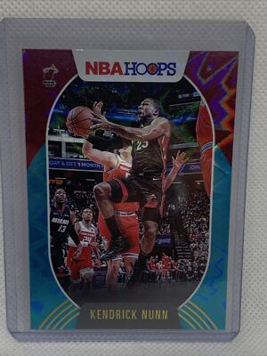 Kendrick Nunn Red And Teal Explosion Nba Hoops Miami Heat