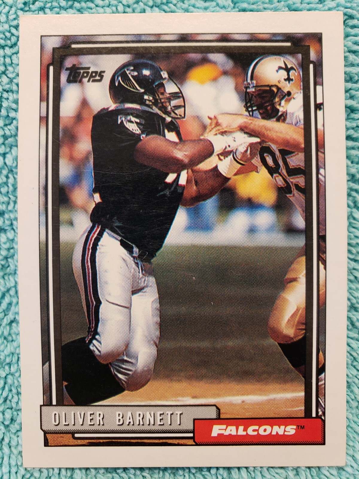 1992 TOPPS OLIVER BARNETT #462 ATLANTA FALCONS