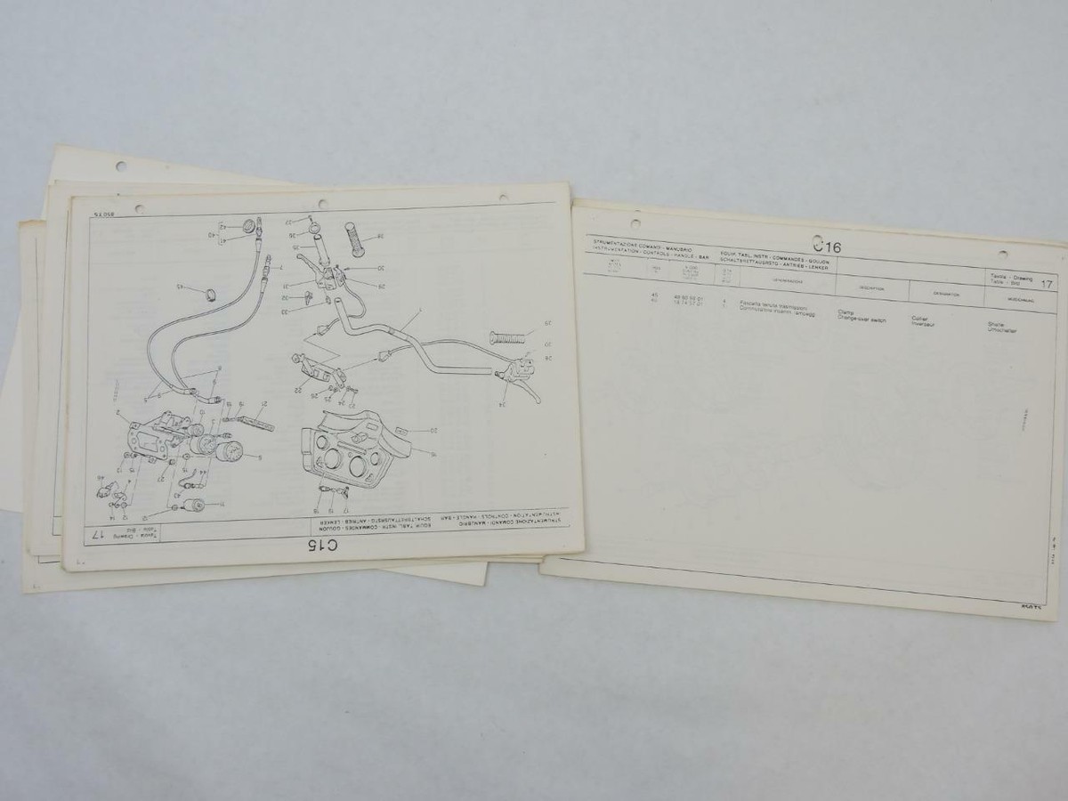 COPY Moto Guzzi 850 T5 Parts Book B11047 | eBay