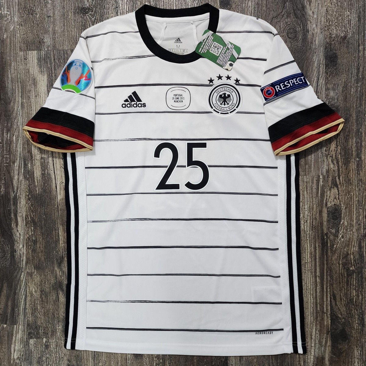 2020 Adidas Germany Home Soccer Jersey Thomas Müller Men M UEFA