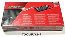 SNAP ON TOOLS USA 7 Pc SAE Flare Nut Wrench Set in RED Foam RXFSAE01FBR New +