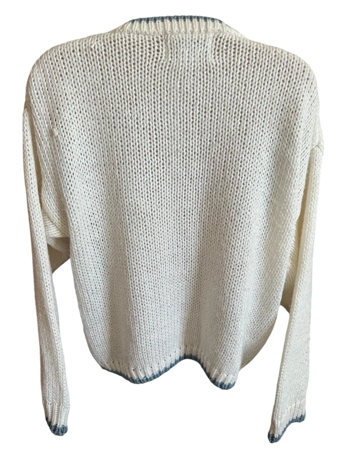 Suéter Tejido Grueso Allison Brittney Talla PL De Colección Cottagecore Abuela Cuello Redondo Foto 2 de 4