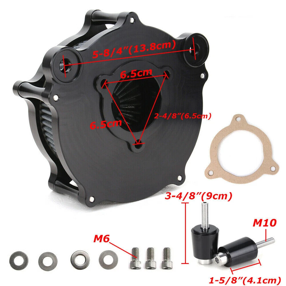 Filtro de admisión de filtro de aire para Harley Touring Road King Street Glide 2008-2016 EE. UU. Foto 4 de 4