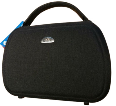 SAMSONITE Travel Beauty Case Schmink Kosmetik Reise Koffer Tasche schwarz grau